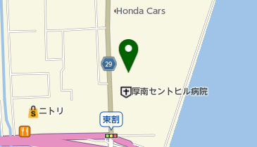 ひうら整形外科クリニックの地図画像