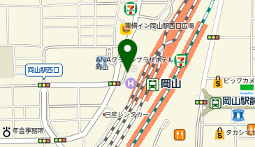 湘南美容クリニック岡山院の地図画像