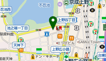 銀座医院 上野透析クリニック(透析専門)の地図画像