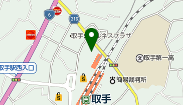 取手こころのクリニックの地図画像