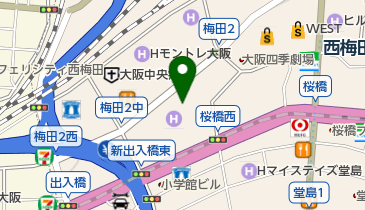 ラッフルズメディカル大阪クリニックの地図画像