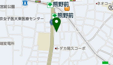 だんのうえ眼科 熊野前院の地図画像