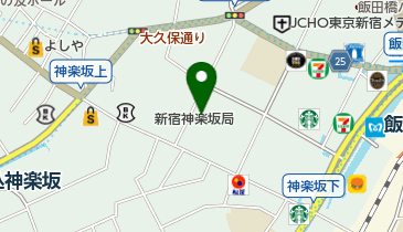 神楽坂ストレスクリニックの地図画像