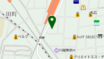川越くりはら耳鼻咽喉科の地図画像