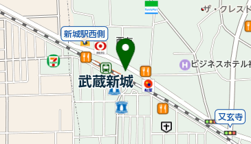 武蔵新城駅前皮膚科の地図画像