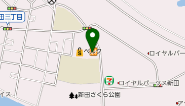 新田皮膚科形成外科の地図画像