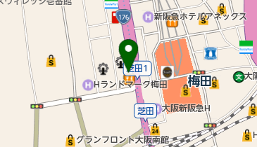 大阪梅田紳士クリニックの地図画像