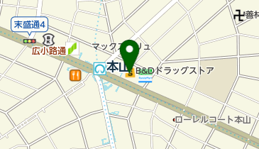 山本眼科の地図画像
