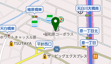 星野皮膚科の地図画像