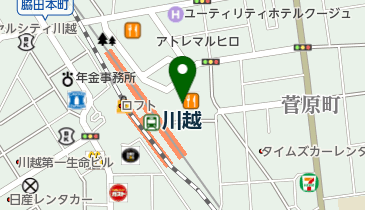 川越中央眼科の地図画像