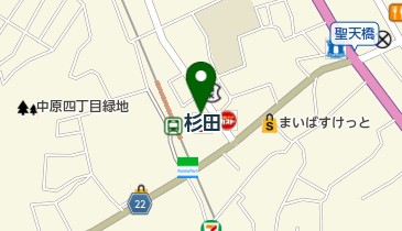 杉田ありむら内科の地図画像