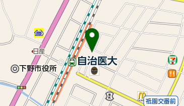 自治医大ステーション・ブレインクリニックの地図画像
