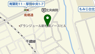 羊ヶ丘病院附属リハビリクリニックの地図画像