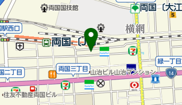 両国駅前ふくい皮膚科の地図画像