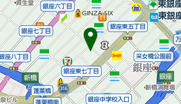 ヴェスタクリニック銀座の地図画像