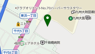 九州大学先端医療イノベーションセンターの地図画像