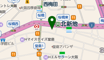 レジーナクリニック大阪梅田院の地図画像