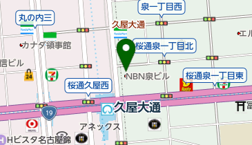 ゆり形成栄久屋大通クリニックの地図画像
