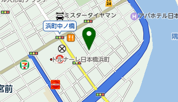 日本橋浜町耳鼻咽喉科の地図画像