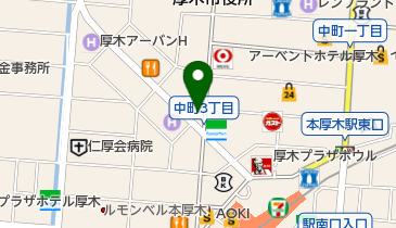 あつぎ内視鏡・内科クリニックの地図画像