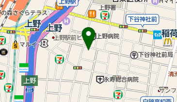 上野ロイヤルガーデンクリニックの地図画像
