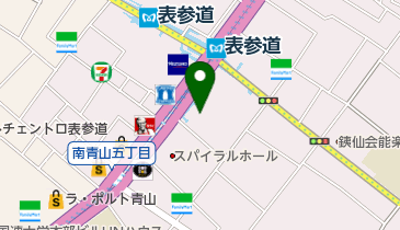 青山・表参道睡眠ストレスクリニックの地図画像