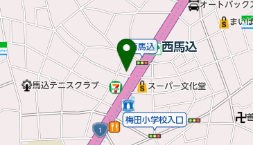 脳外科西馬込クリニックの地図画像
