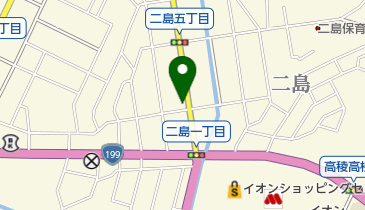 二島ひふ科の地図画像