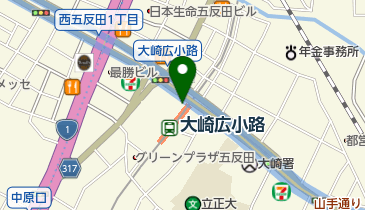 大崎広小路内科の地図画像