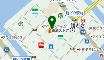 勝どき駅前内科皮ふ科クリニックの地図画像
