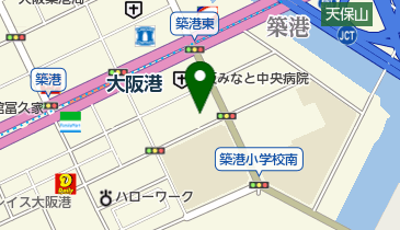 ザイオン大阪港クリニックの地図画像