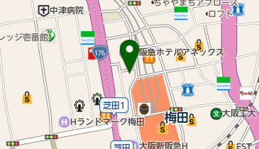 大阪梅田中央クリニックの地図画像