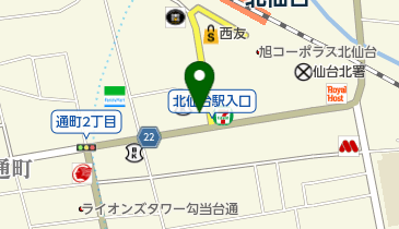 北仙台はせがわクリニックの地図画像