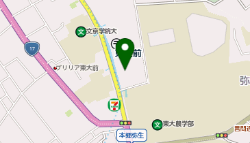 えみクリニック東大前の地図画像