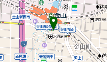名古屋金山駅ゆき乳腺クリニックの地図画像