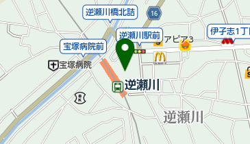 逆瀬川かとう整形外科の地図画像