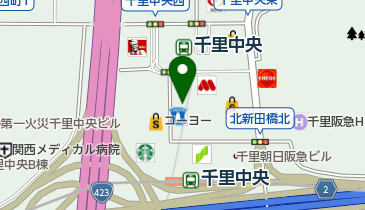 千里中央スキンクリニックの地図画像