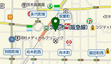 のせ皮ふ科の地図画像