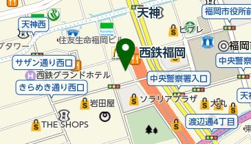 天神眼科育子クリニックの地図画像