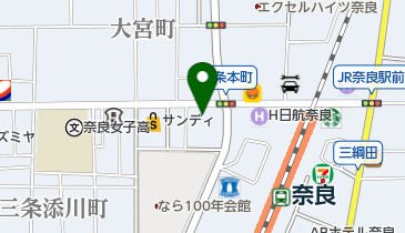 なら内視鏡クリニックの地図画像