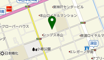 神戸市東部療育センター診療所の地図画像