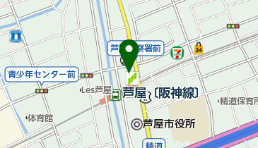 芦屋Rいいだ内科クリニックの地図画像