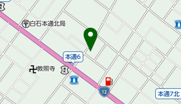 白石本通り泌尿器科の地図画像