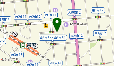 帯広耳鼻咽喉科の地図画像