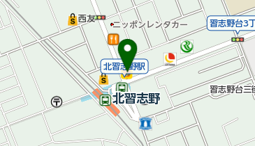 北習志野眼科の地図画像