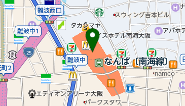 大阪なんばクリニックの地図画像