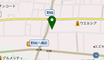 のざきはちまん前内科の地図画像