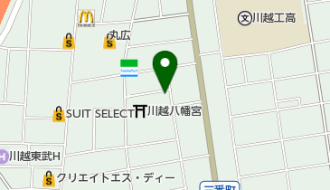 あおぞらクリニック川越の地図画像