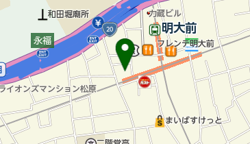 明大前つじ内科クリニックの地図画像