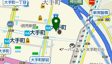大手町プレイス内科の地図画像